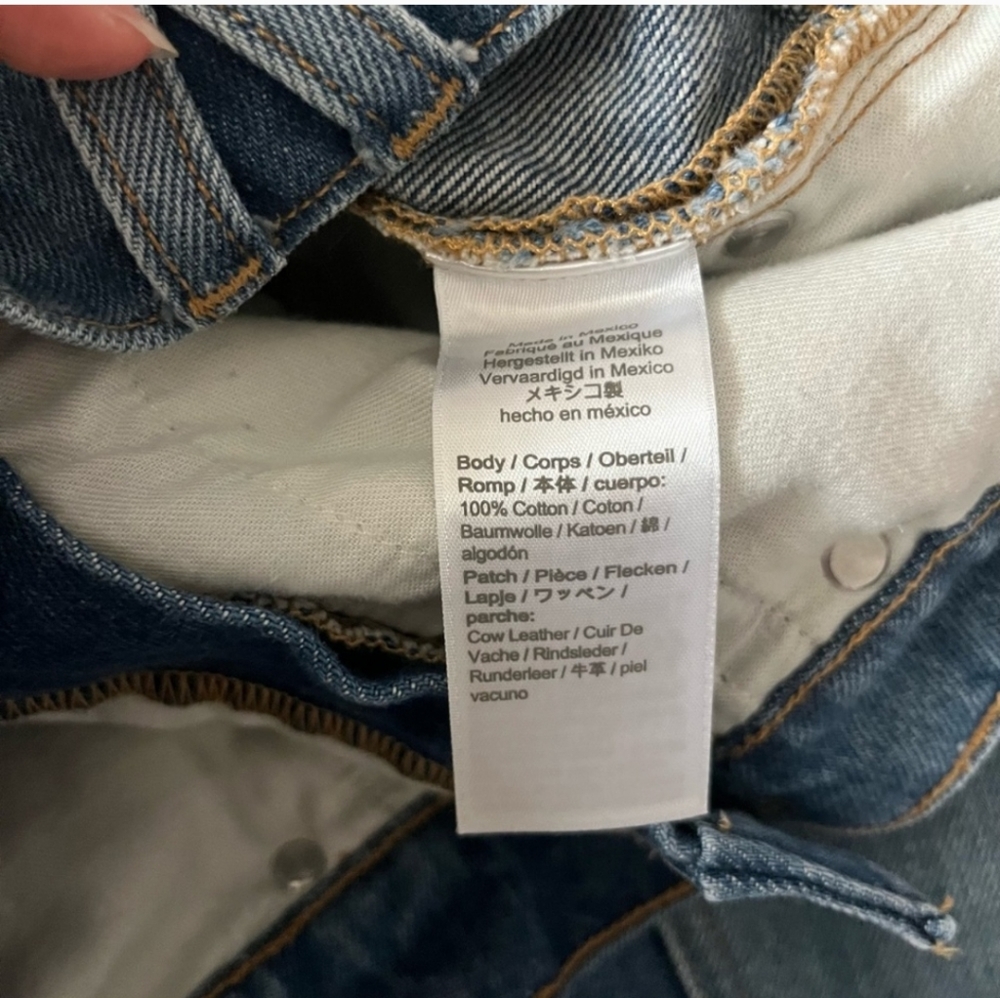 J. Crew Jeans Slim Wide Leg Indigo Patchwork Wash 25 - Picture 5 of 10